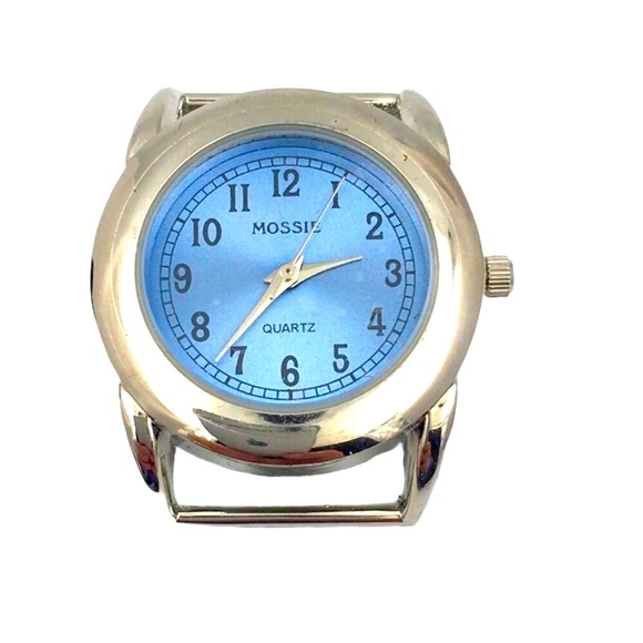 Mossie Round Blue Face Art Deco Watch - Picture 1 of 4